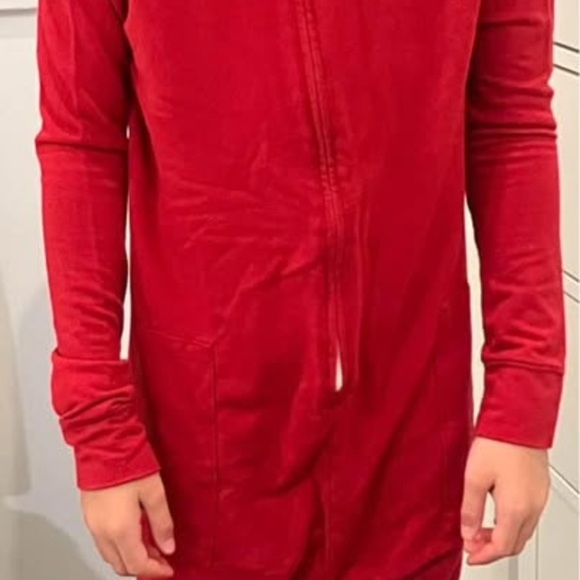 Onesie pajama suit blood Red Hooded Zip-Up boys / girls 9-11yrs approx 45” - Picture 4 of 13